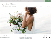 Tablet Screenshot of leafandbloom.com